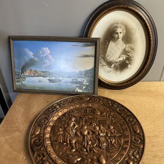 Vintage Artwork & Copper Wall Art