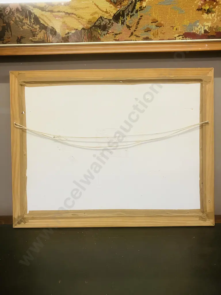 Yachts Racing Framed Diptych Watercolour Signed B.E. Hutton 06. 53 x 68cm Image 1++