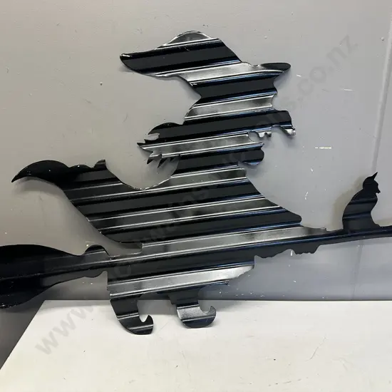 Corrugated Iron Artwork Witch 65x108cm.