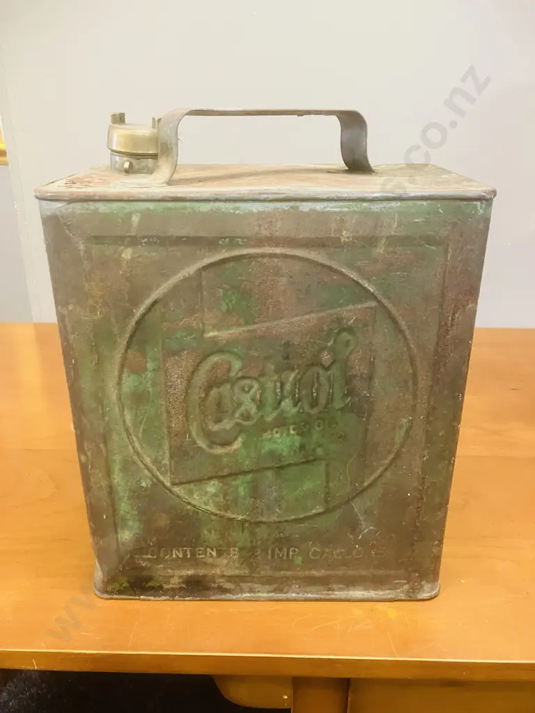 Vintage "Castrol" Motor Oil Can - 2 Imp Gallons Image 1++