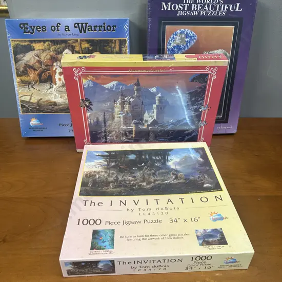 4 x New 1000 Piece Jigsaw Puzzles