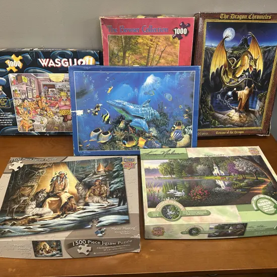 Assorted Jigsaw Puzzles x 6