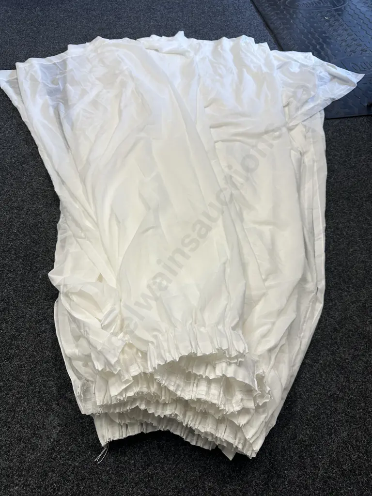 White Sheer Curtains 8 Drops 220 cm Image 1++