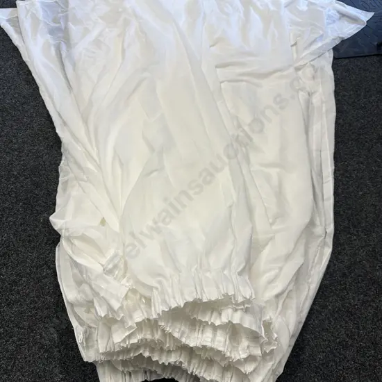 White Sheer Curtains 8 Drops 220 cm