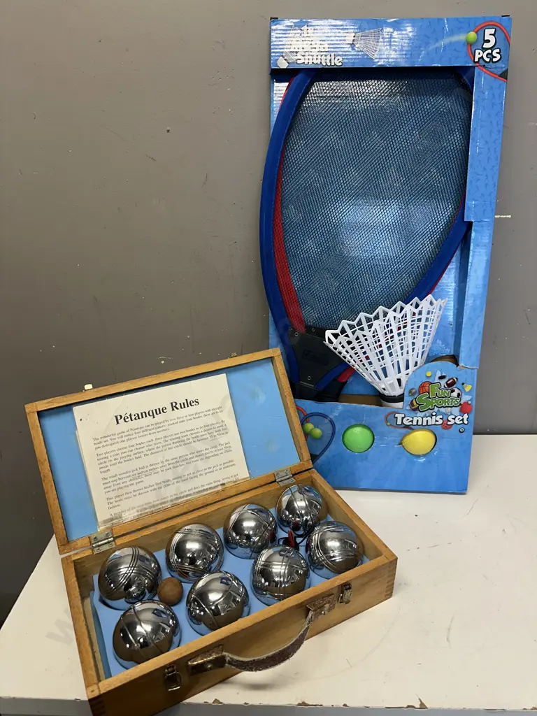 Petangue & Fun Sports Tennis Set Image 1++