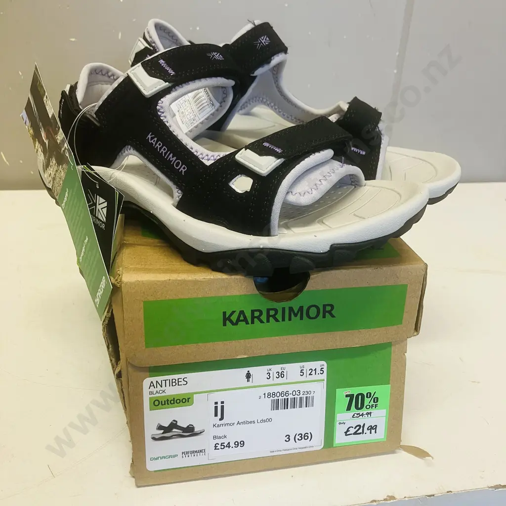 Karrimor Sandals Antibes Black Outdoor Lds00 Womans UK3 Image 1++
