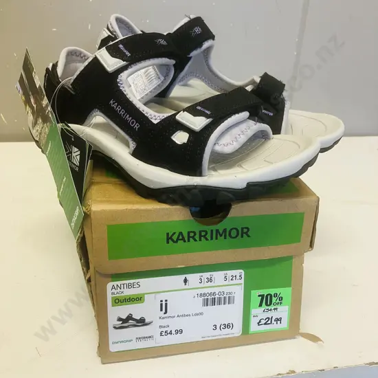 Karrimor Sandals Antibes Black Outdoor Lds00 Womans UK3