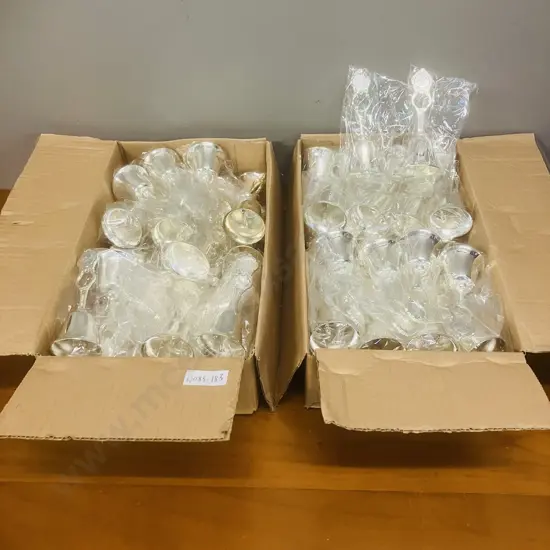 2 x Boxes of New Souvenir Blank Silver Colour Bells