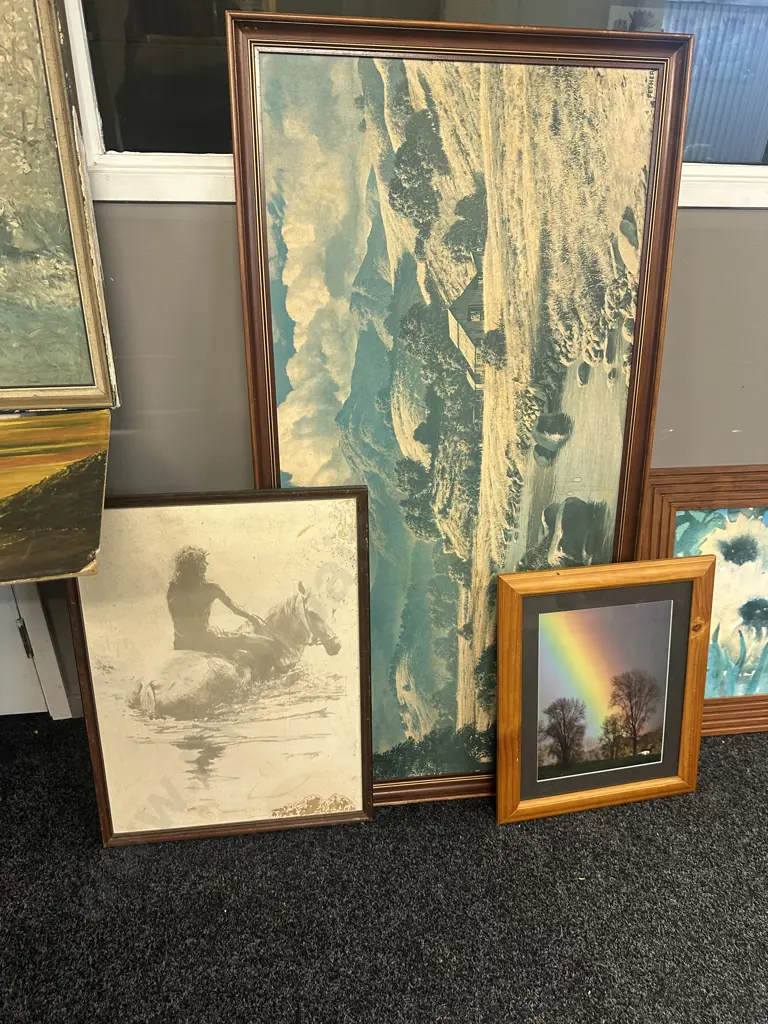 Harland Young "Country Road" Print & Assorted Vintage Art Image 1++