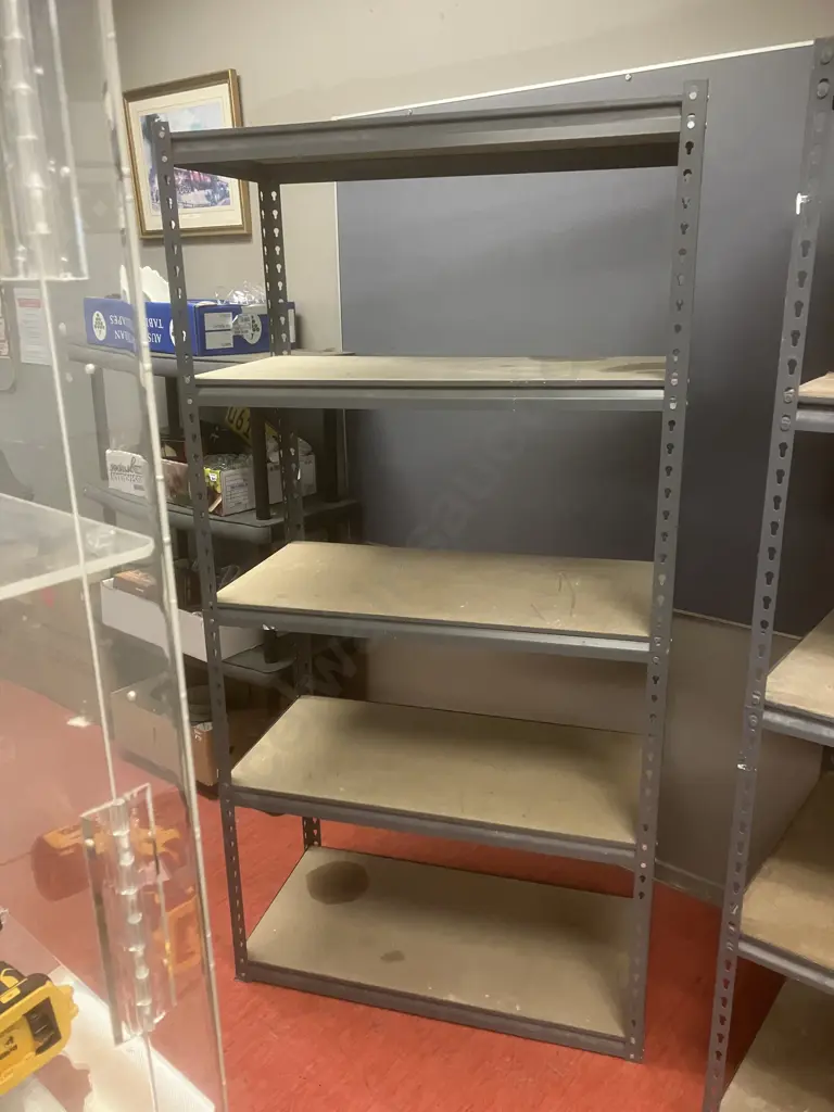 182 x 92 x 46cm Grey 5 Tier Shelving Unit Image 1++