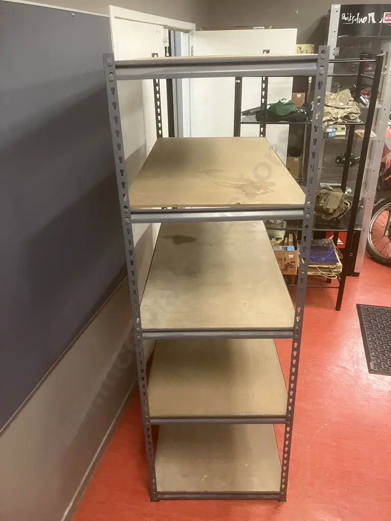 183 x 122 x 61cm Grey 5 Tier Shelving Unit Image 1++