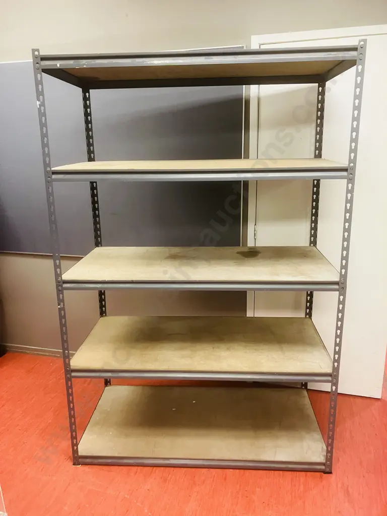 183 x 122 x 61cm Grey 5 Tier Shelving Unit Image 1++