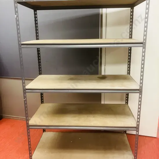 183 x 122 x 61cm Grey 5 Tier Shelving Unit