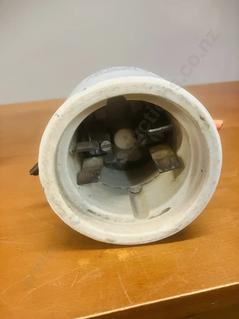 Vintage Large Glazed Brown Round Ceramic Insulator Dia26cm & Retro Morlynn Australian Porcelain Electric Line Insulator Image 1++