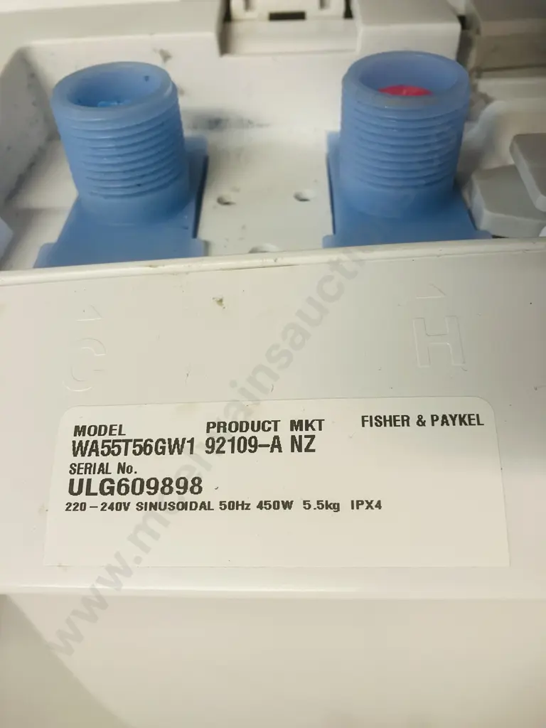 Fisher & Paykel WashSmart 5.5Kg Top Loader Washing Machine Model WA55T56GW1, #ULG609898 Image 1++