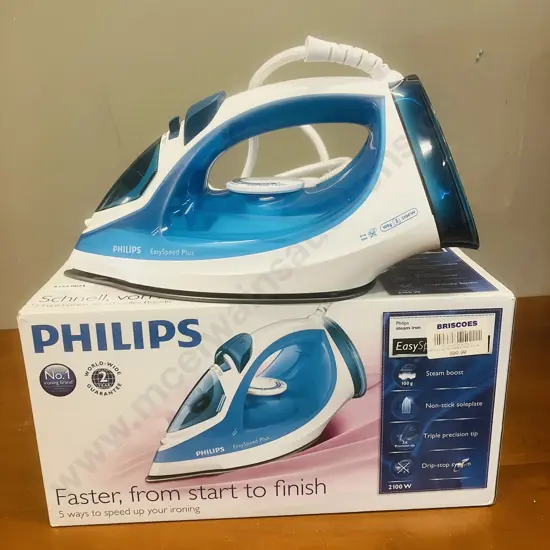 Phillips Steam Iron - Easy Speed Plus (Unused)