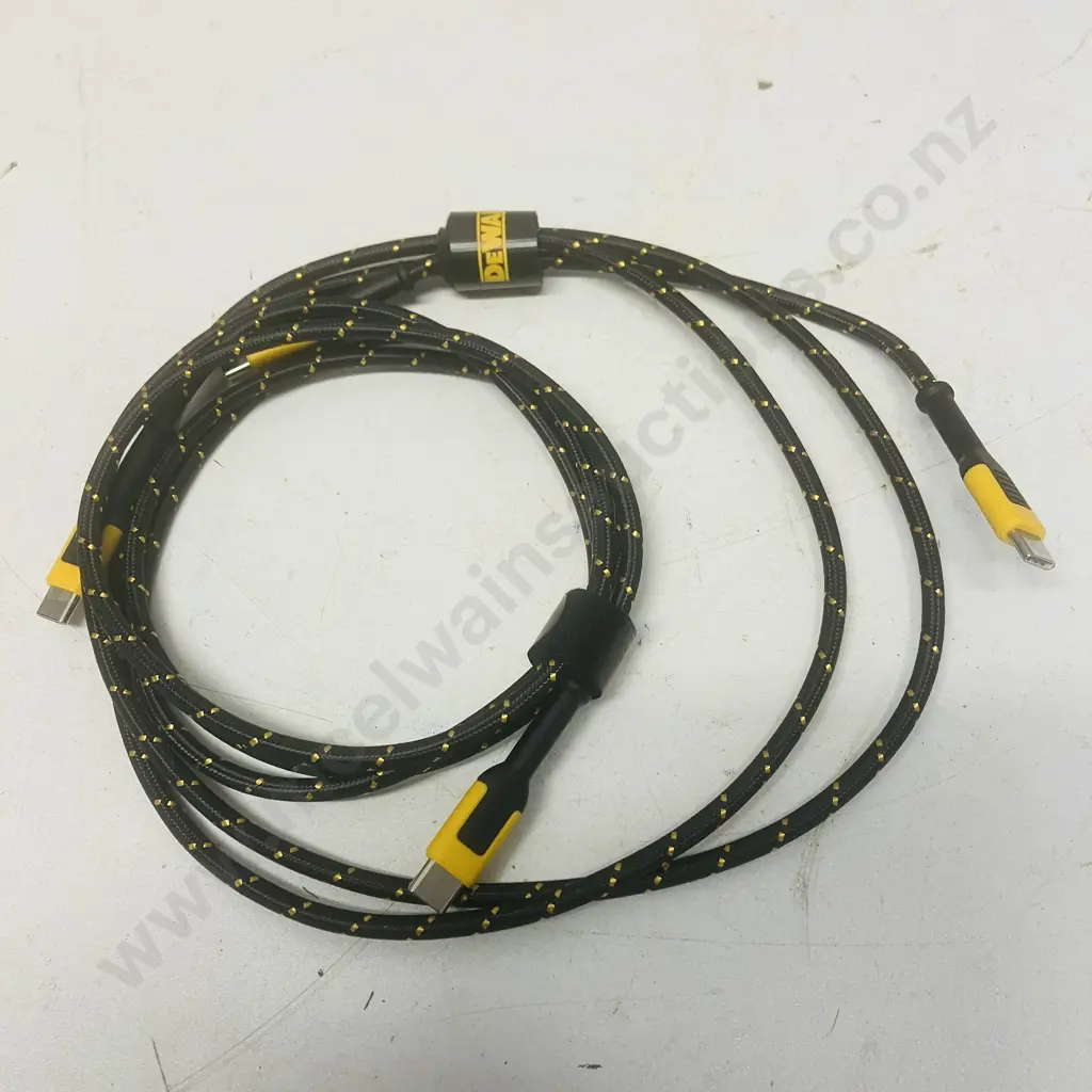 DeWALT USB-C To USB-C Charging Cables - Pair of Image 1++