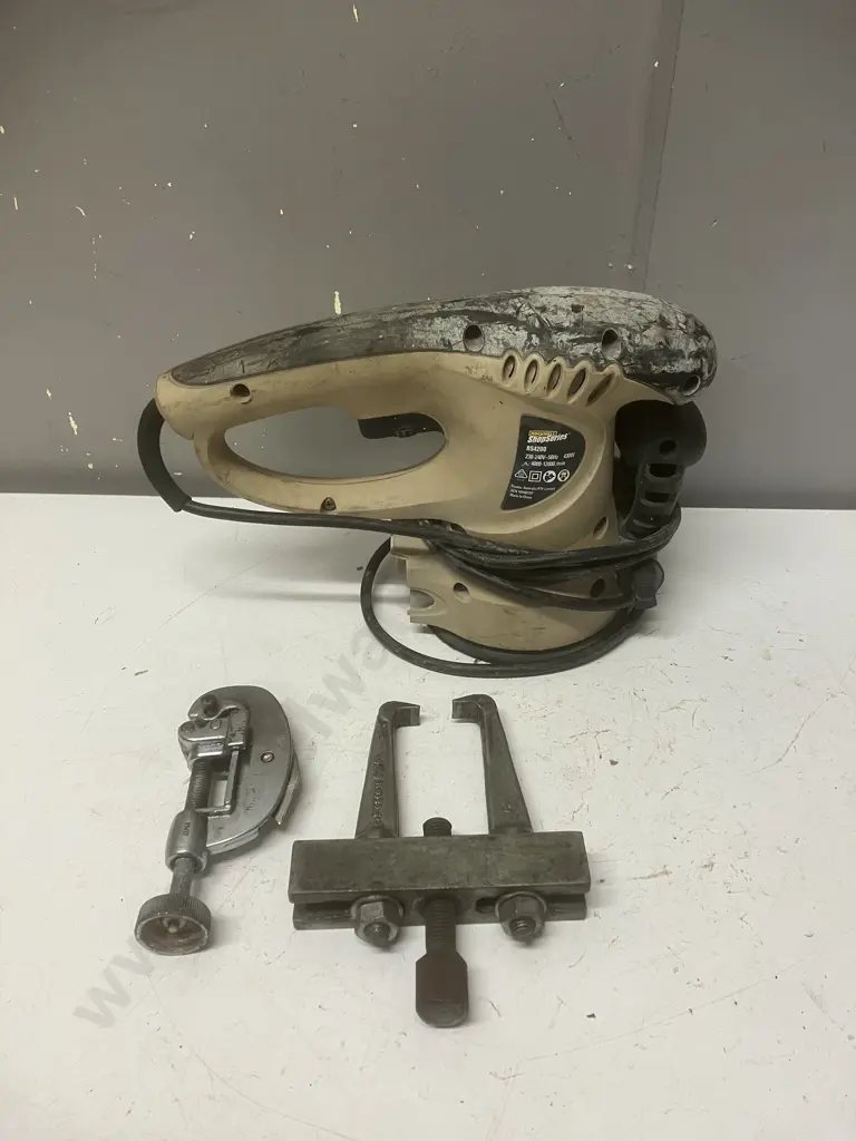 Vintage Fuller Pipe Tubing Cutter, Gear Puller, Rockwell Shop Series RS4200 Sander Image 1++