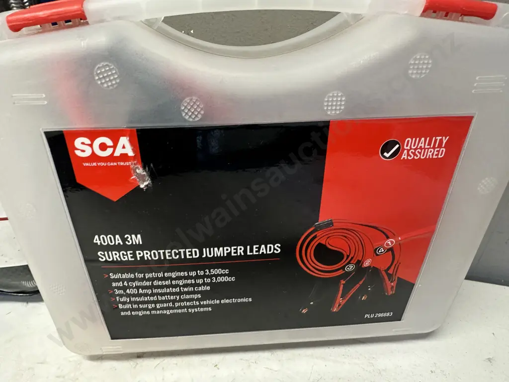 Surge Protected Jumper Leads & Grunt Weather Tex Mesh Cargo Cover Image 1++