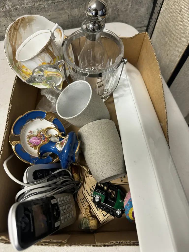 Selection Of China & Glassware Including Royal Albert Duo, Limoges, Phone Etc Image 1++