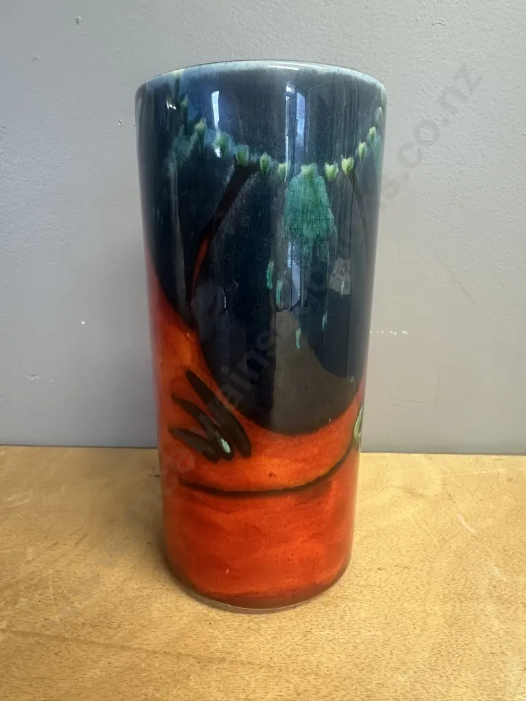 English Poole Vase Floral Detail H21cm. Image 1++