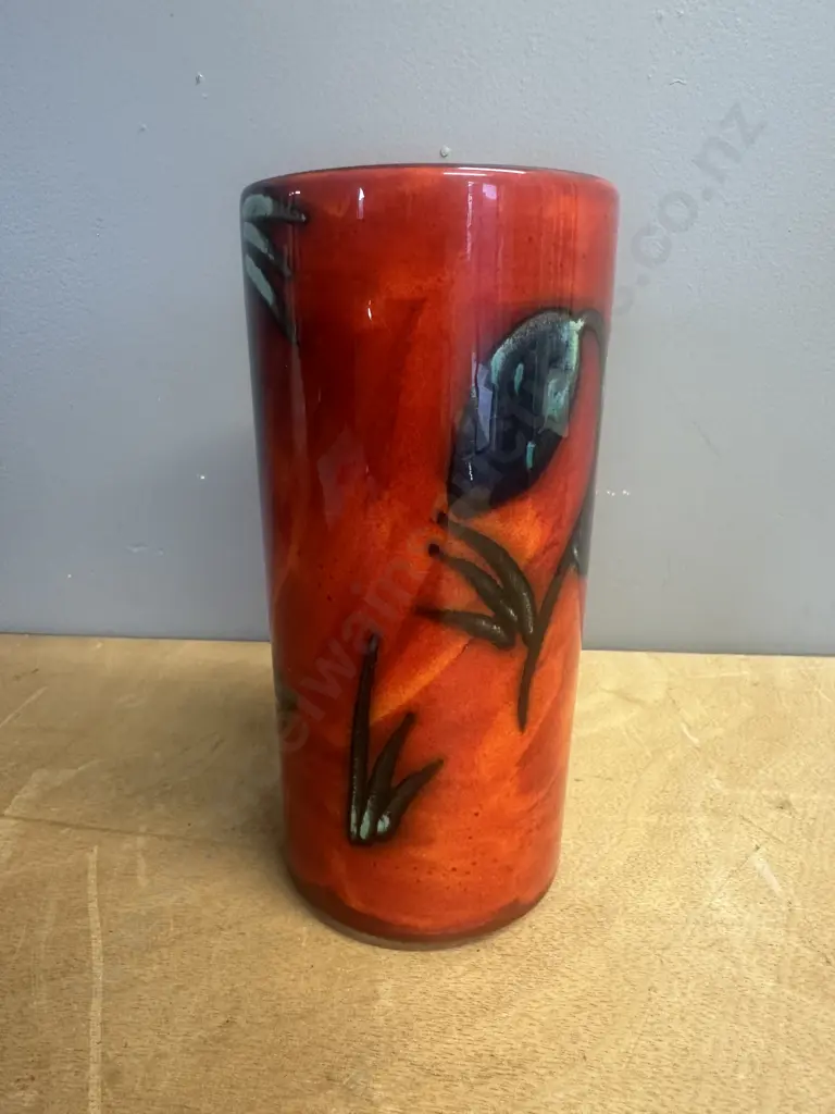 English Poole Vase Floral Detail H21cm. Image 1++