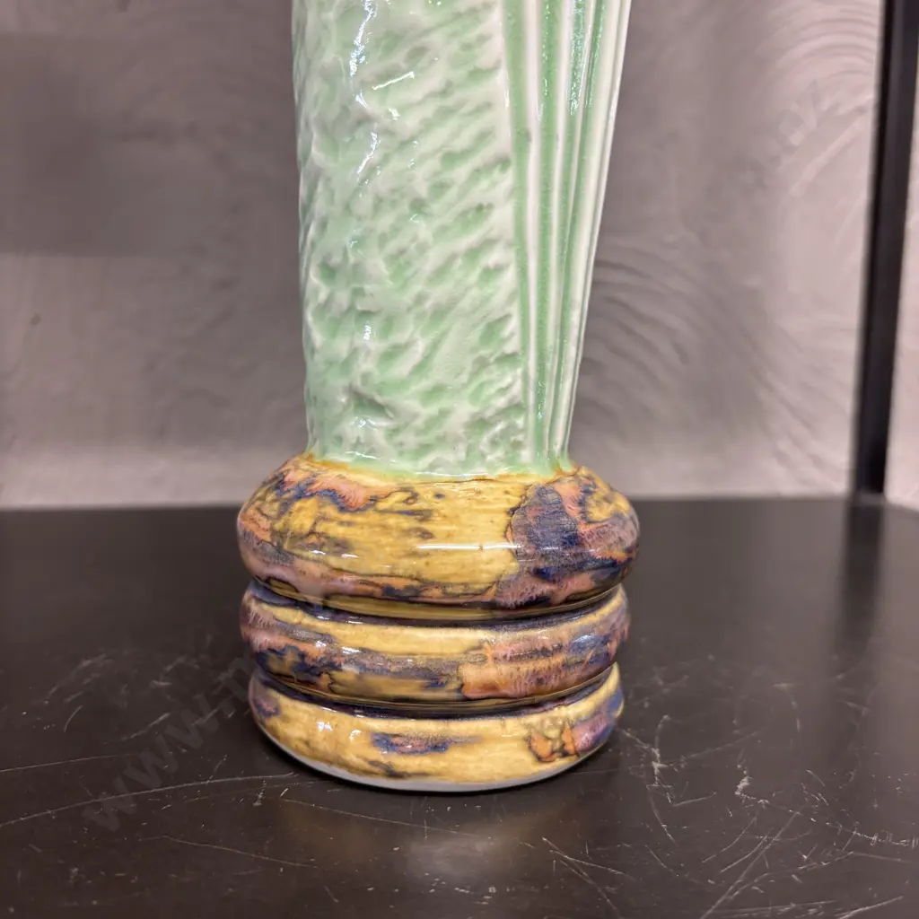 Stunning Oriental Art Pottery Vase. Signed. H34cm Image 1++