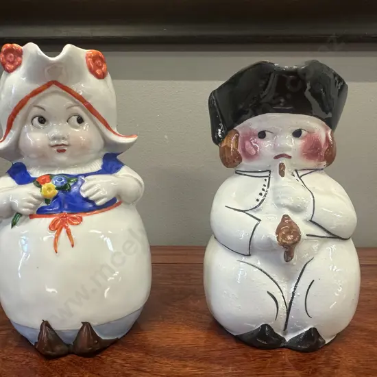 Vintage Kitsch Style Dutch Girl Creamer & Toby Jug