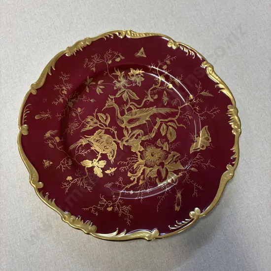 Coalport Gilded Display Cabinet Plate. Dia 28cm