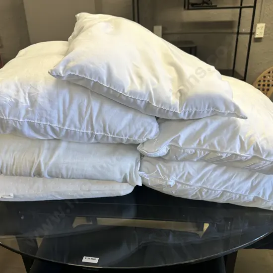 Assorted Pillows x 6 Including Natural latex, The Comfort Group Etc