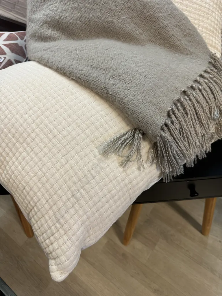 Mulburi Throw & Pair Of Cream Euro Cushions Image 1++