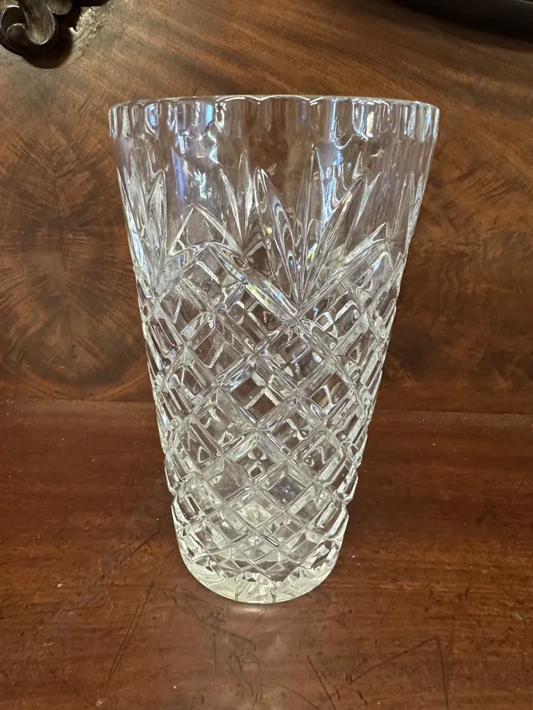 Vintage Cut Crystal Vase H20cm. Image 1++