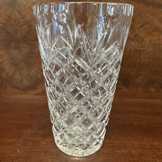 Vintage Cut Crystal Vase H20cm.