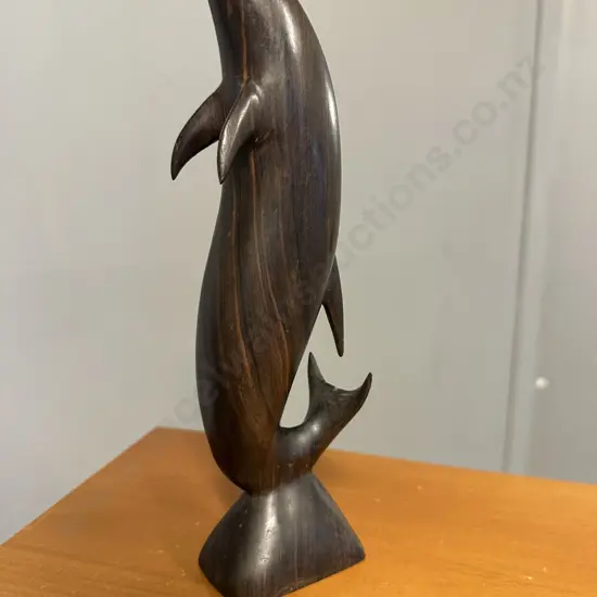 Wooden Dolphin Figurine H25cm.