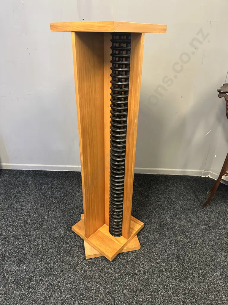 Danske Mobler Solid Rimu CD & DVD Revolving Storage Tower - 168. 122 x 34.5cm Image 1++