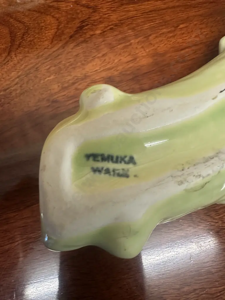 Pair Of Temuka Curved Log Trough Planters L19cm. Image 1++