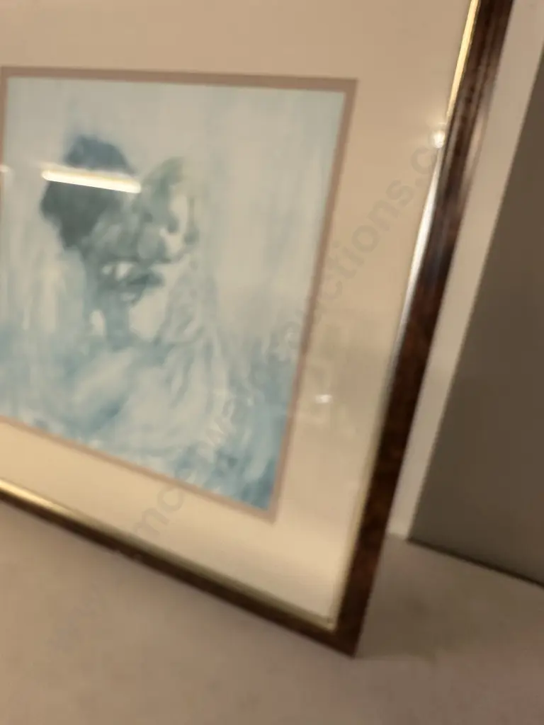 Frances Hodgins 'Woman & Child' Water Colour c1912 Framed Print 68 x67cm. Image 1++