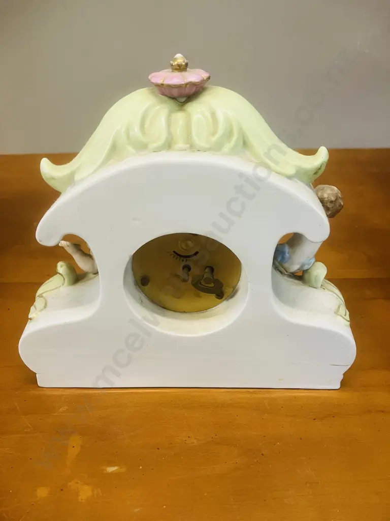 Art Deco German Oak Cased Mantle Clock With Key, Pair of Old Clock Keys, Damaged 1950s Meiko Tokei Clock Image 1++