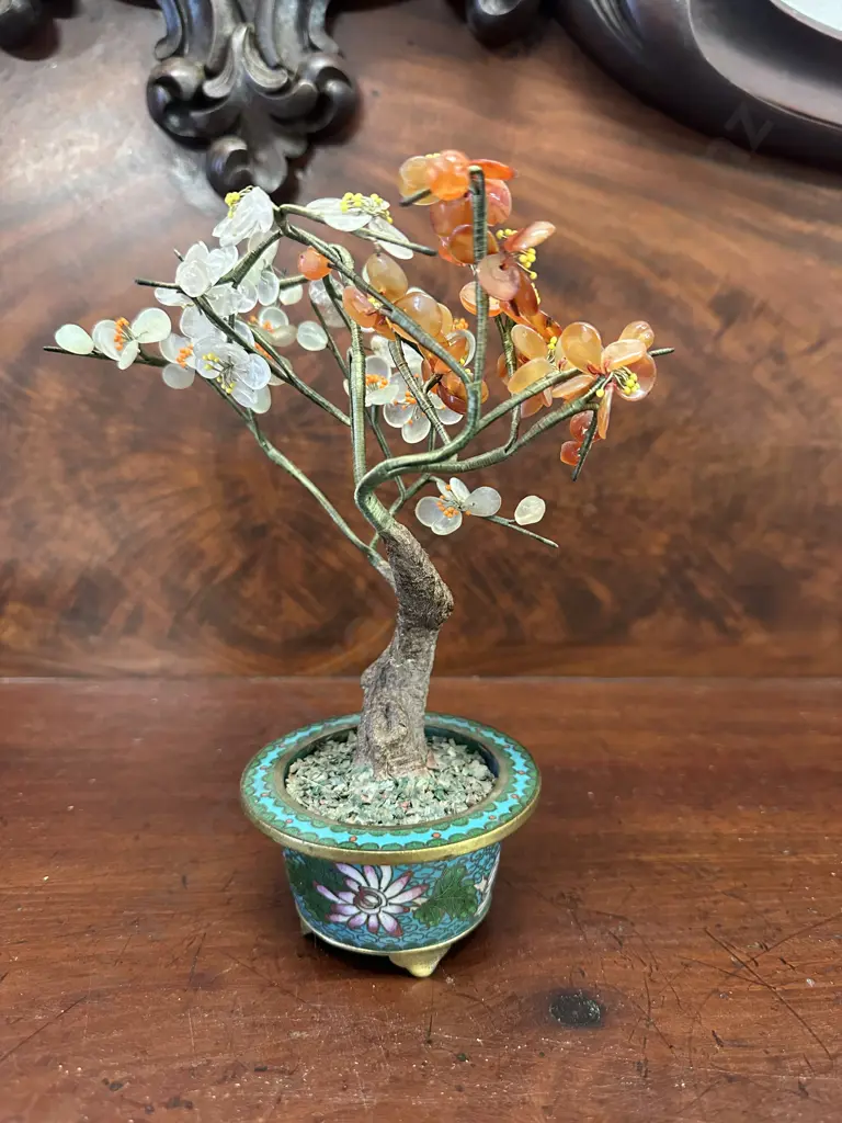 Decorative Bonsai Floral Mid Century Modern H21cm. Image 1++