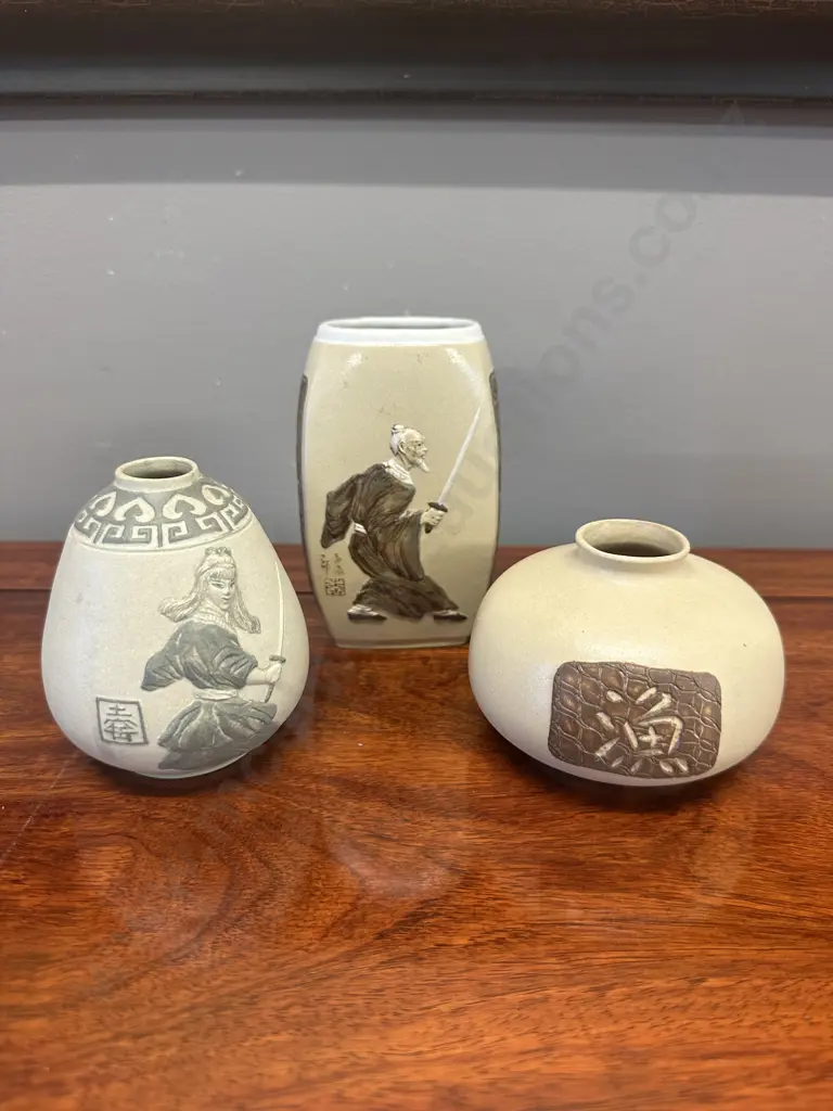 Selection Of Oriental Themed Vases Image 1++