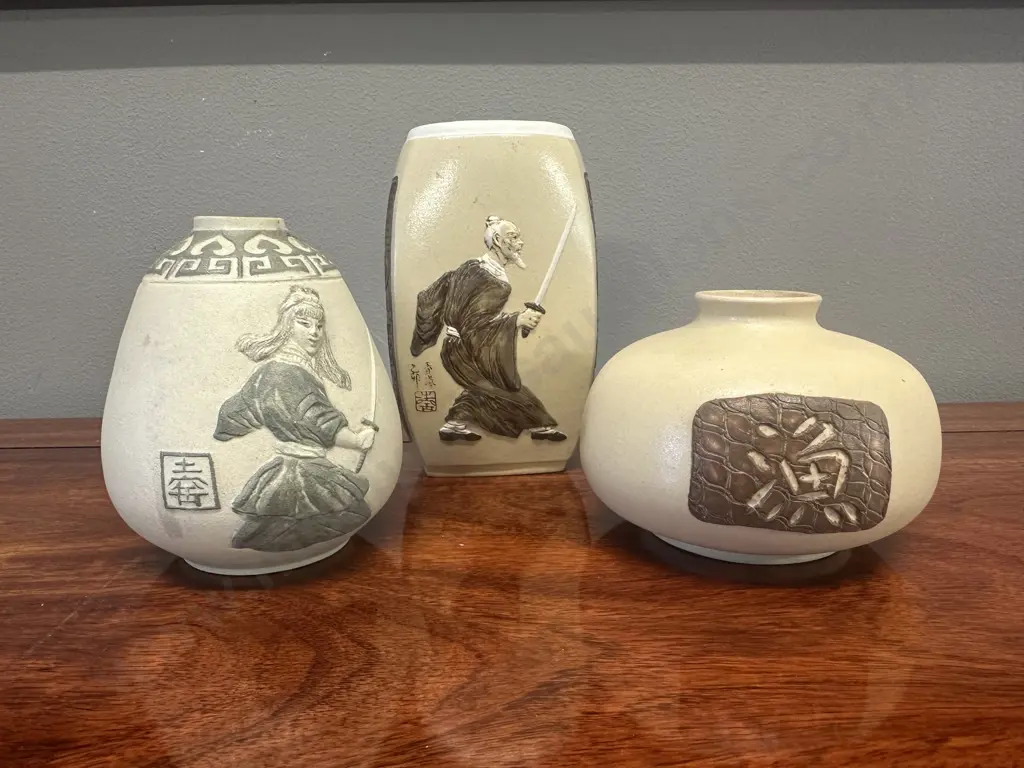 Selection Of Oriental Themed Vases Image 1++