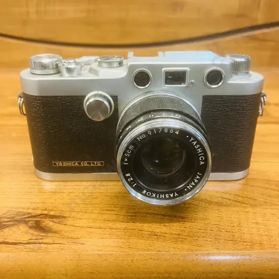 Yashica YE 35mm Rangefinder Camera Japan 1959 #190427 With Yashica Yashikor 1:2.8 f/5cm Leica Screw Mount Lens #917864