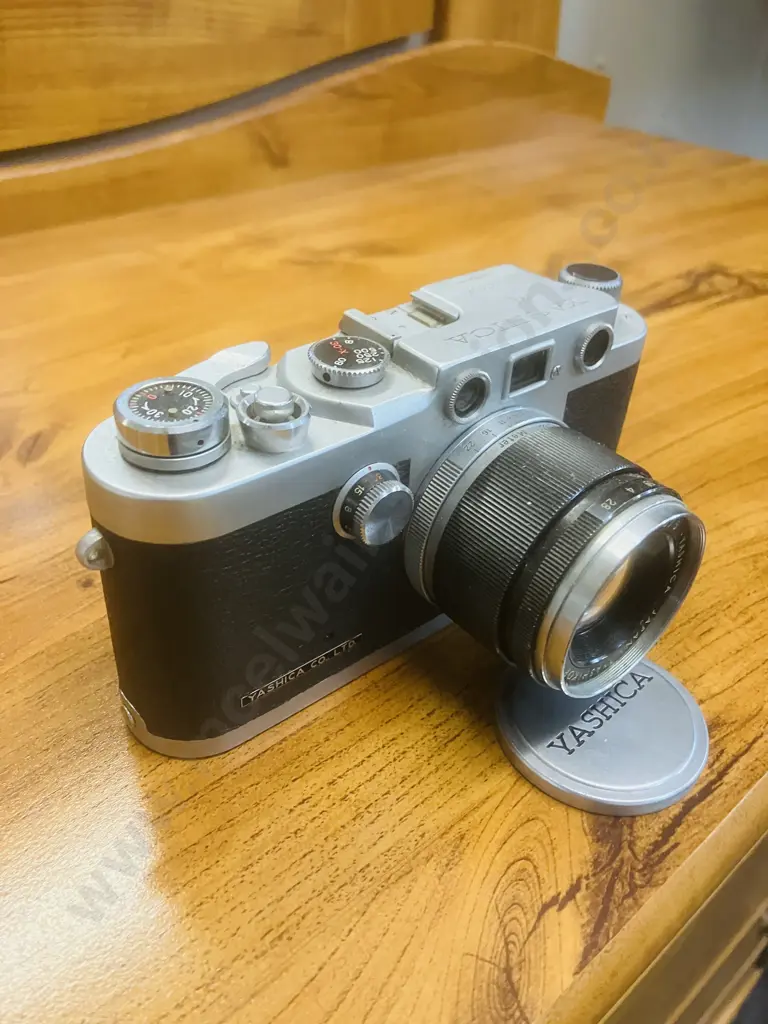 Yashica YE 35mm Rangefinder Camera Japan 1959 #128657 With Yashica Yashikor 1:2.8 f/5cm Leica Screw Mount Lens #912575 Image 1++
