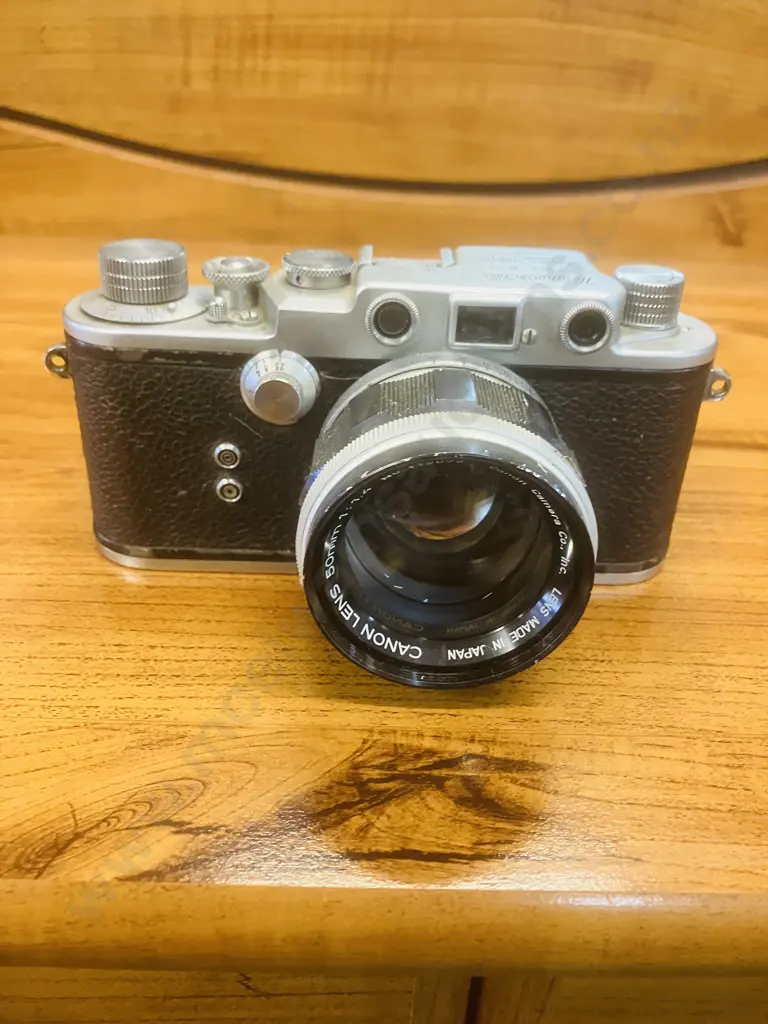 Rare Tanaka Tanack IV-S (Japanese Leica Copy) 35mm Japan 1952 #70871 Canon 50mm 1:1.4 Leica Thread Mount Lens #112672 Image 1++