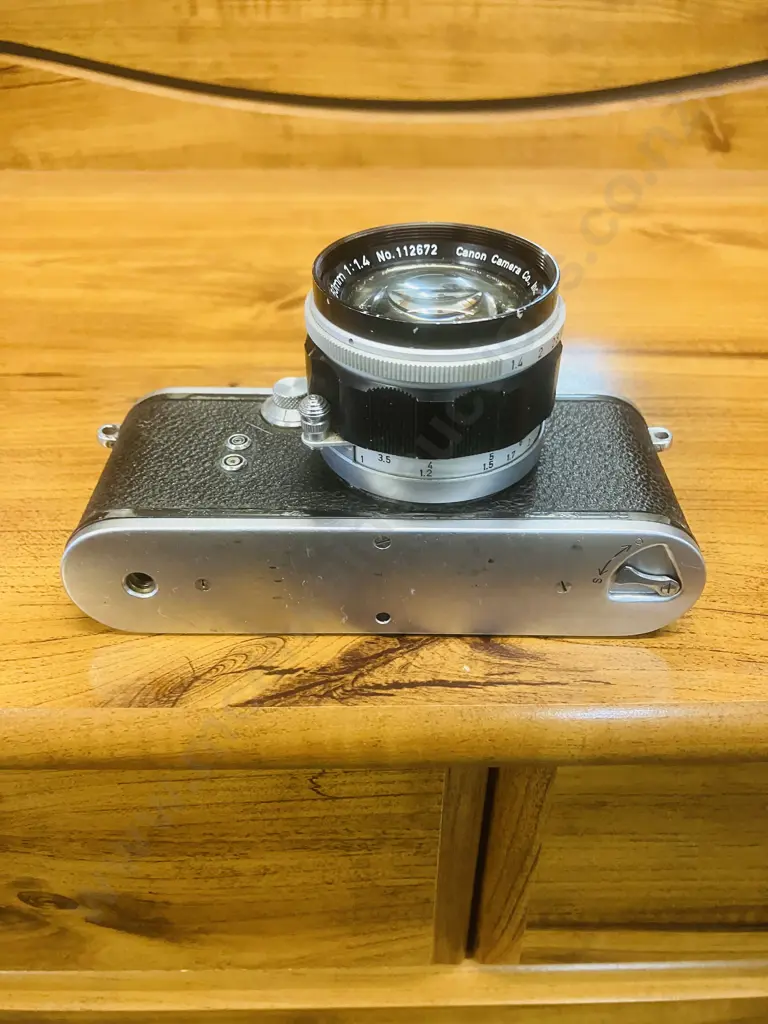 Rare Tanaka Tanack IV-S (Japanese Leica Copy) 35mm Japan 1952 #70871 Canon 50mm 1:1.4 Leica Thread Mount Lens #112672 Image 1++