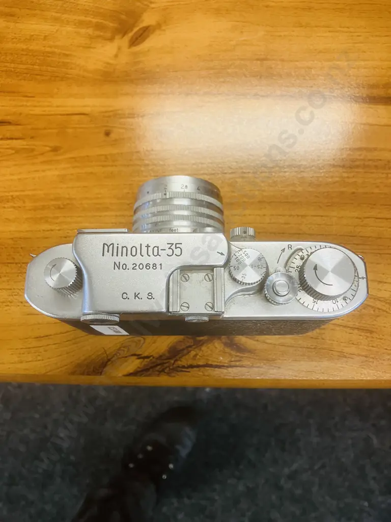 Minolta-35 (Model-F) Camera Japan 1952 (#20681) With Nippon Kogaku Nikkor-H.C 1:2 f/5cm Leica Thread Mount Lens #718591 Image 1++
