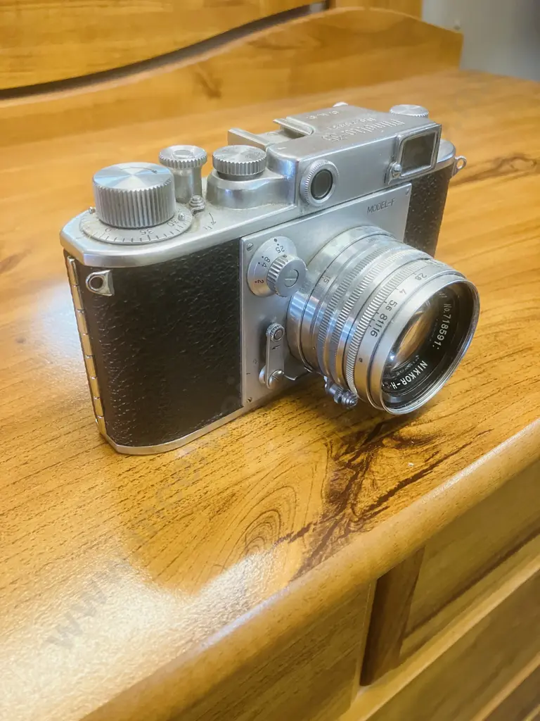 Minolta-35 (Model-F) Camera Japan 1952 (#20681) With Nippon Kogaku Nikkor-H.C 1:2 f/5cm Leica Thread Mount Lens #718591 Image 1++