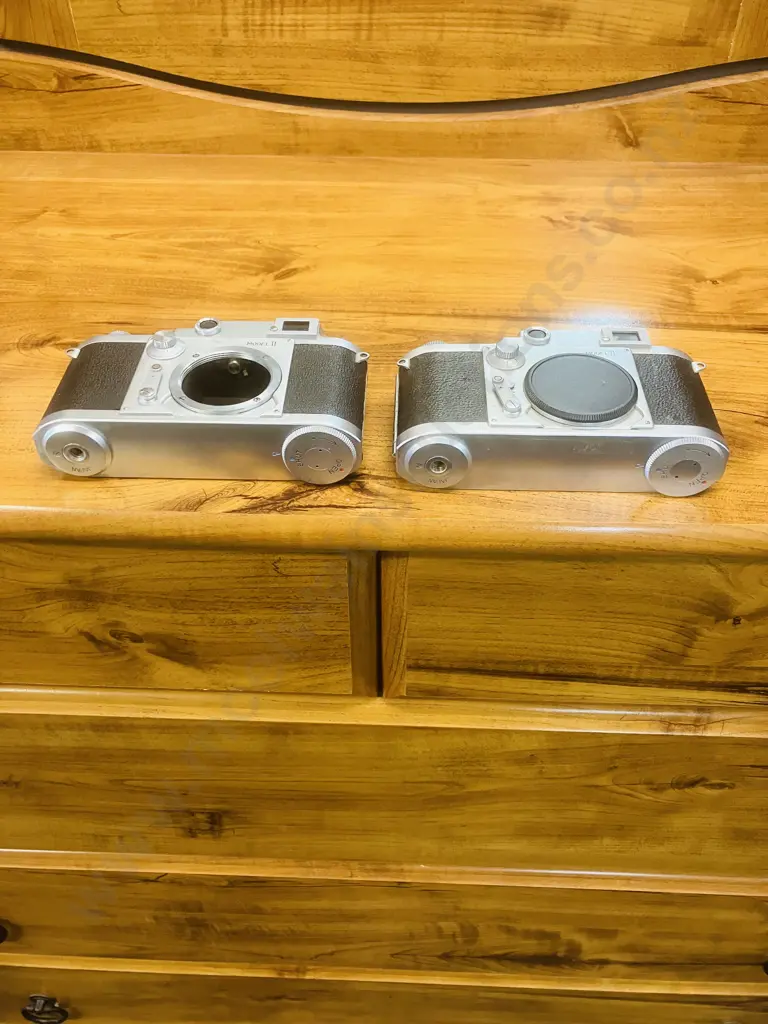 Pair of Minolta-35 (Model-II) Version 2 Rangefinder Camera Bodies - Japan 1955 (#80911 & #97876) Image 1++