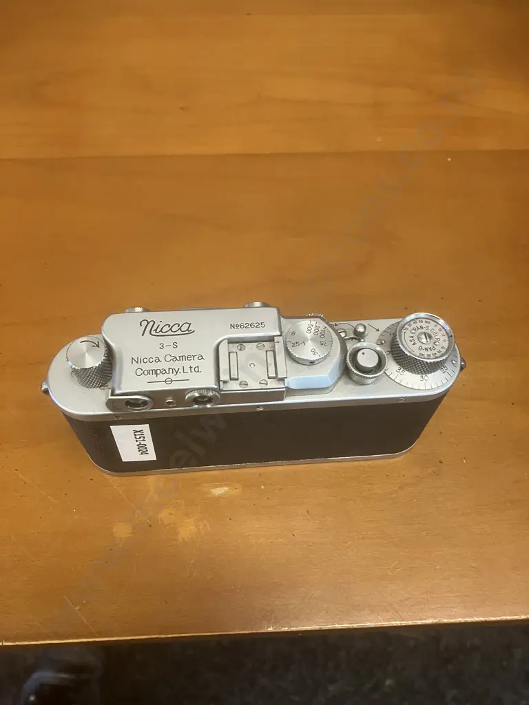 Nicca Type 3-S (Japanese 35mm Leica Copy) Rangefinder Camera Body Japan 1952 #62625 Leica Thread Mount Image 1++