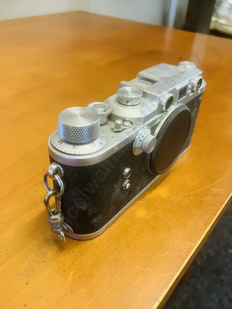 Nicca Type-IIIS (Japanese 35mm Leica Copy) Rangefinder Camera Body Japan 1952 #52484 Leica Thread Mount Image 1++